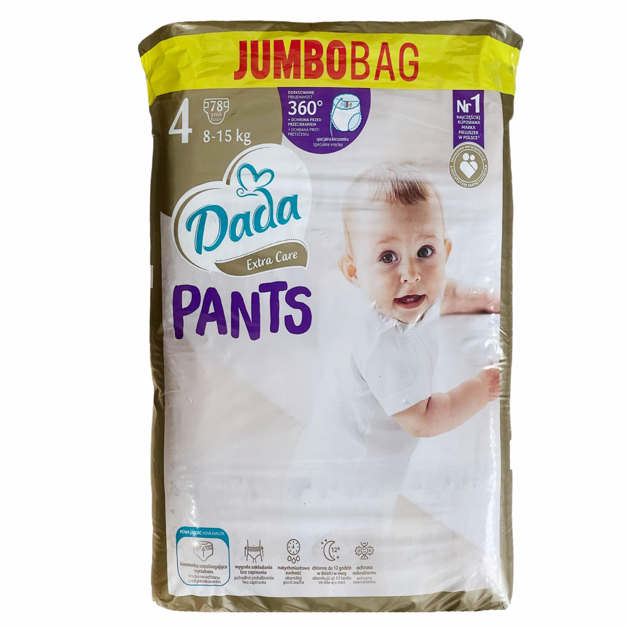 Підгузки-трусики Dada JumboBag Extra Care 4 8-15 Кг 78 Шт (122204162 ...