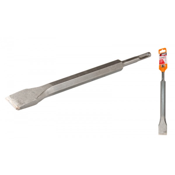 Стамеска плоская SDS-PLUS 17*250*30 мм с победитовой напайкой Granite GM (1-31-250)