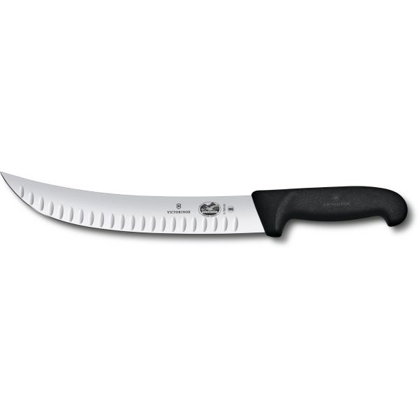 Кухонний ніж м'ясника Victorinox Fibrox Butcher 25 см Чорний (5.7323.25)