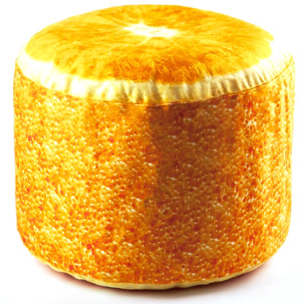 Мягкий надувной пуфик FRUIT POUF JHUYLKUHLIG Апельсин (gab_krp180w1kq1h)