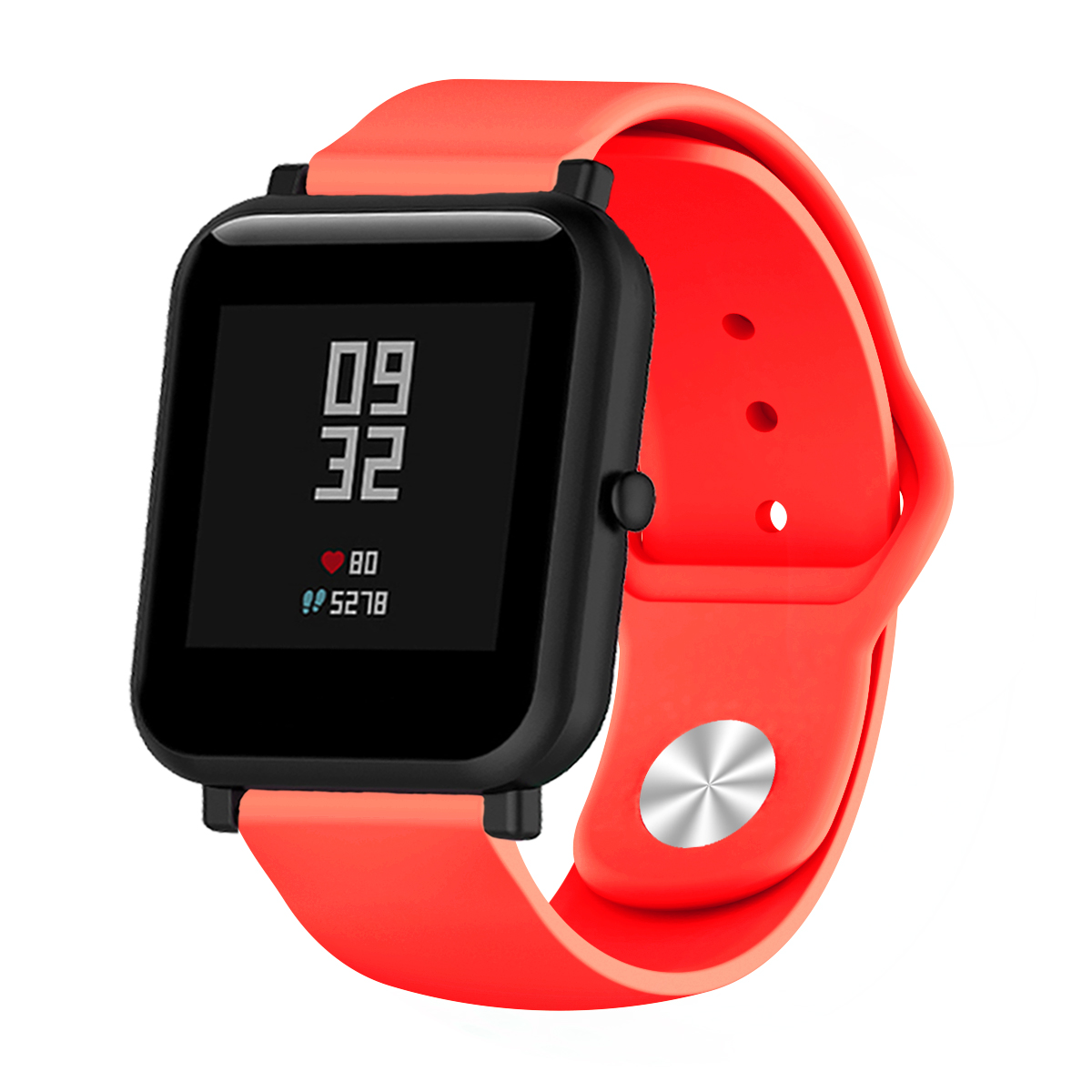 Ремешок BeWatch силиконовый для Xiaomi Amazfit BIP Красный (1010303)