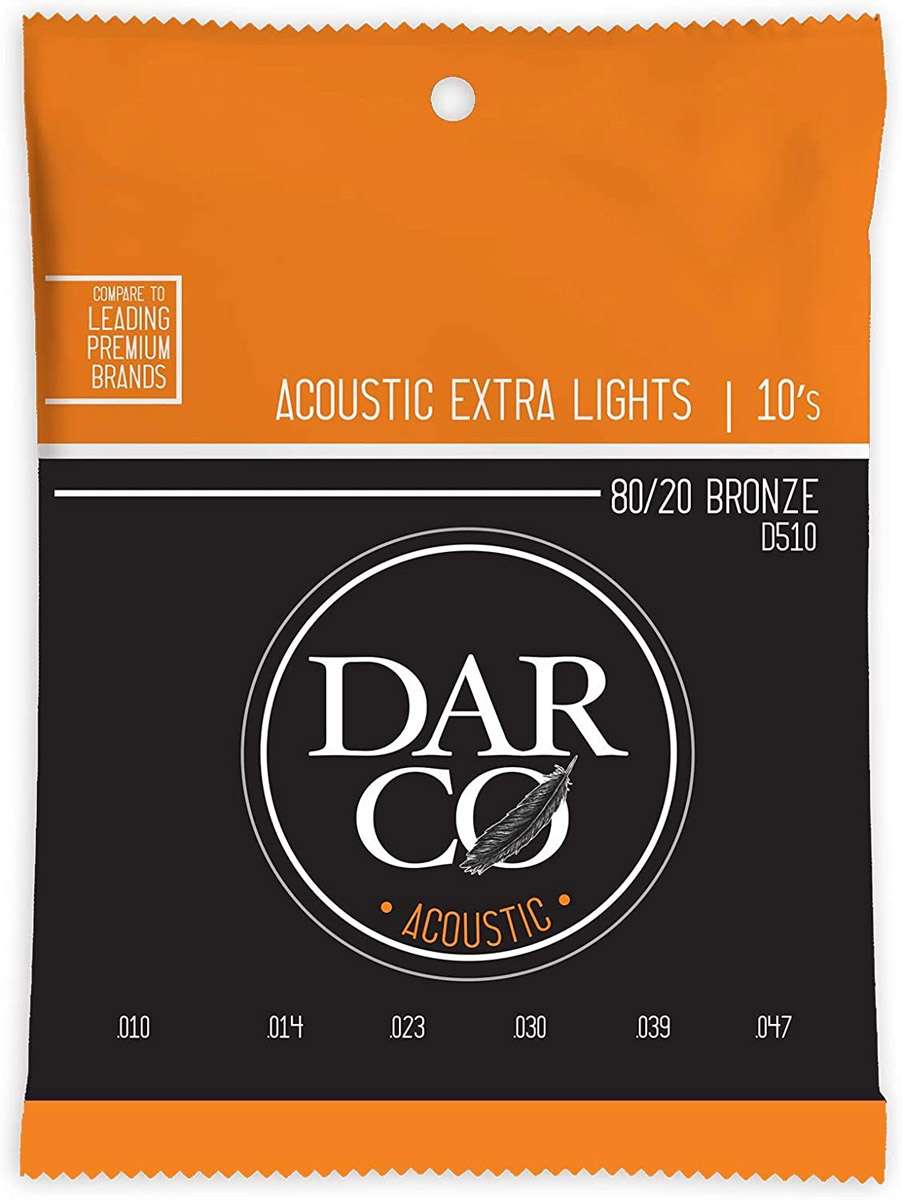 Струны для акустической гитары Martin D510 Darco 80/20 Bronze Extra Light Acoustic Guitar Strings 10/47