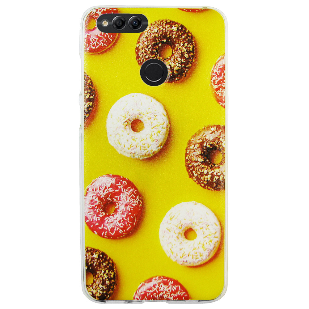 Чохол із малюнком Printed Silicone для Honor 7X Пончики (hub_lqEm56406)