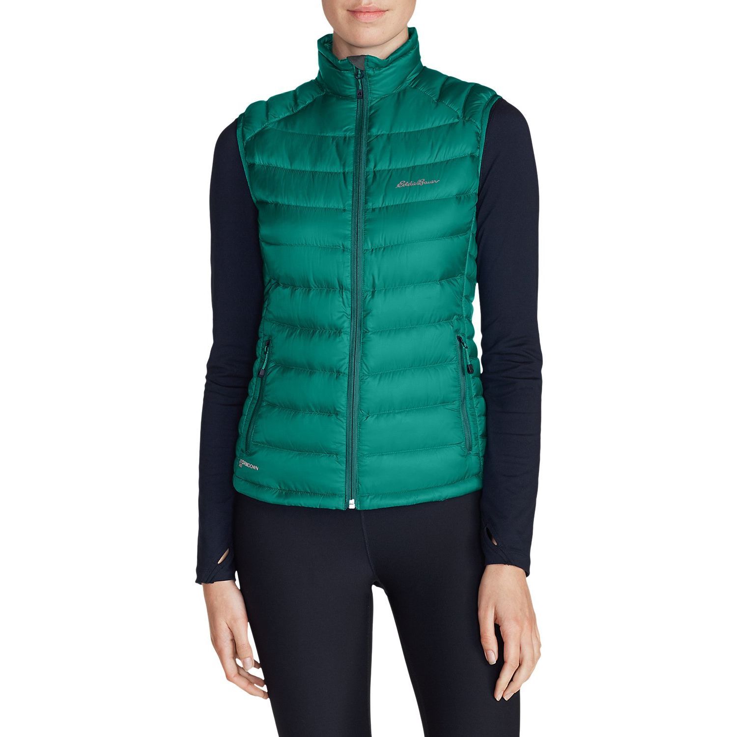 Жилетка Eddie Bauer Womens Downlight StormDown Vest EMERALD S Зелений (0969EM-S)