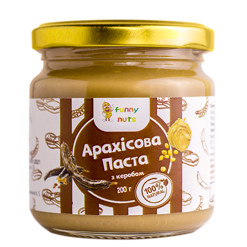 Арахисовая паста Funny Nuts с керобом 200 г (1487922009)