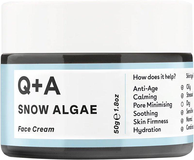 Крем для обличчя зі сніжною водорістю Q+A Snow Algae Intensive Face Cream 50 г (39626)