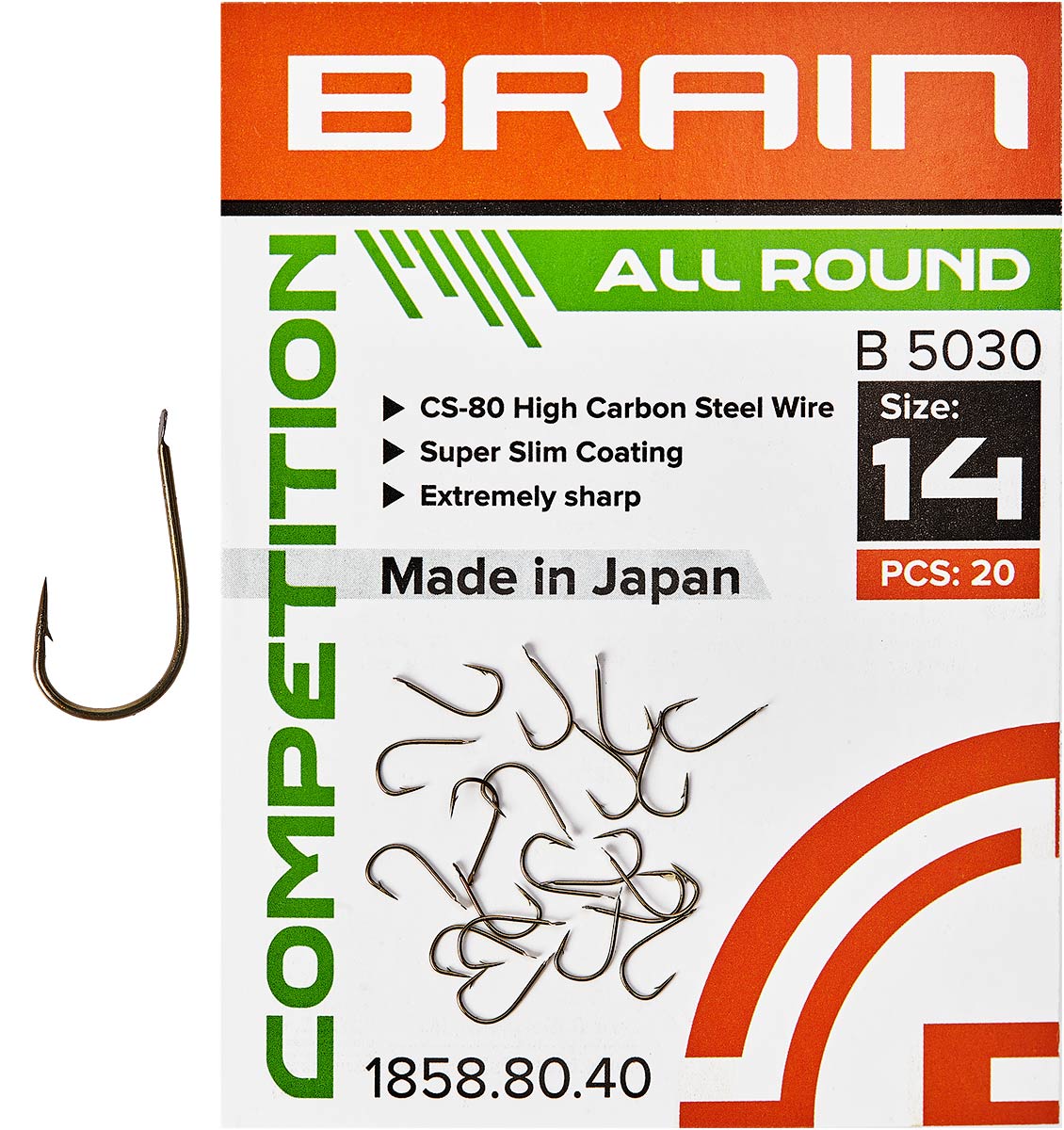 Гачок Brain All Round B5030 #14 20 шт/уп (1013-1858.80.40)