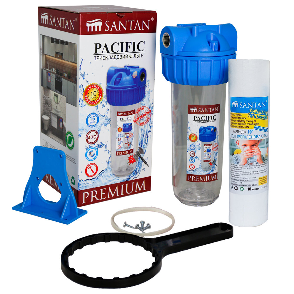Фильтр для очистки воды Santan Pacific 3PS, 1" (с картриджем)