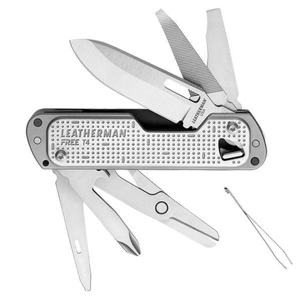 Мультитул Leatherman Free T4 Stainless Steel (1080-832686)