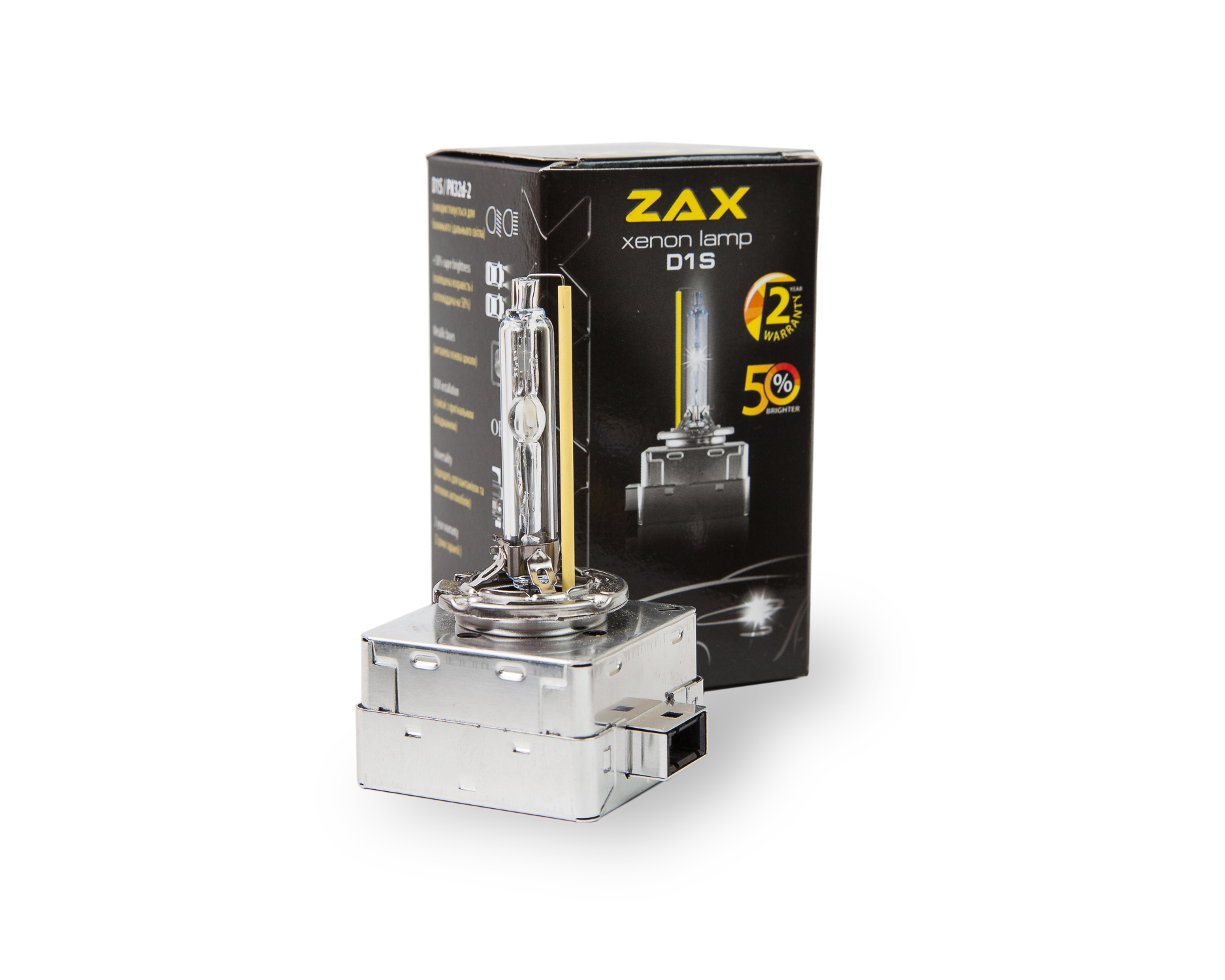 Ксенонова лампа Zax metal base D1S +50% 4300K ​​(hub_wABo29443)