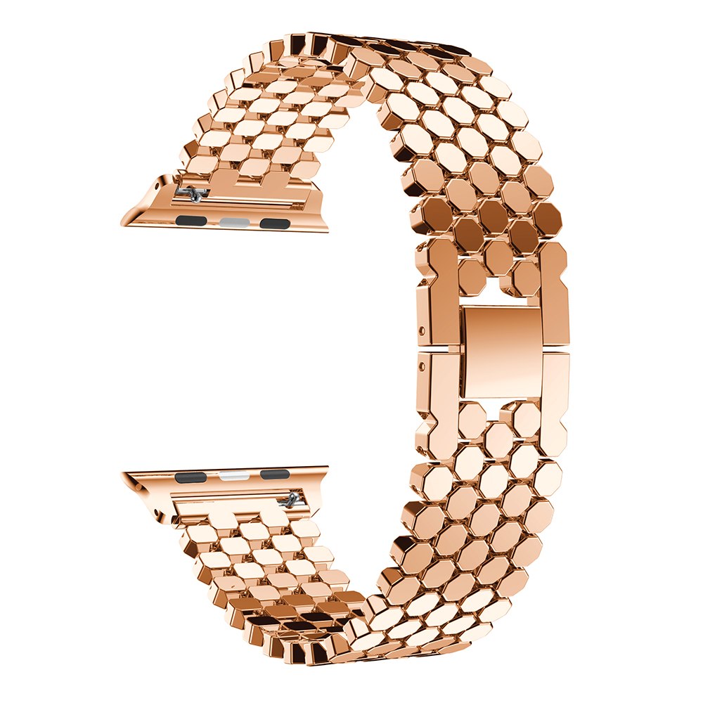 Ремешок BeWatch Оctagon стальной для Apple watch 38 mm Rose Gold (1050928)
