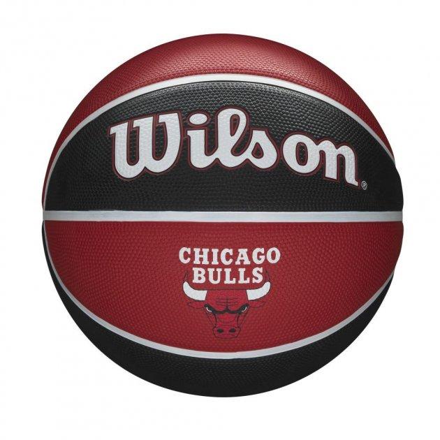Универсальный баскетбольный мяч Wilson NBA Team Tribute Basketball 7 Красный (WTB1300XBCHI - Chicago Bulls)