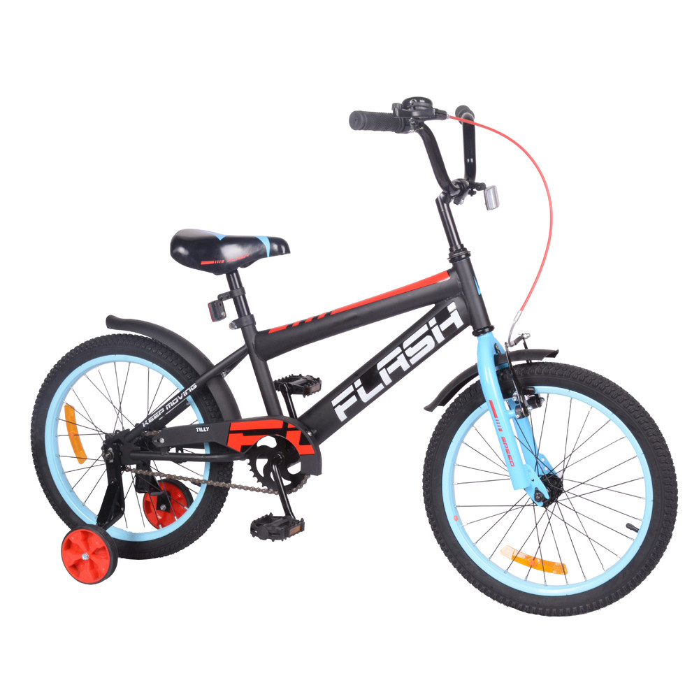 Детский 2-х колёсный велосипед TILLY FLASH 18 T-21847 blue