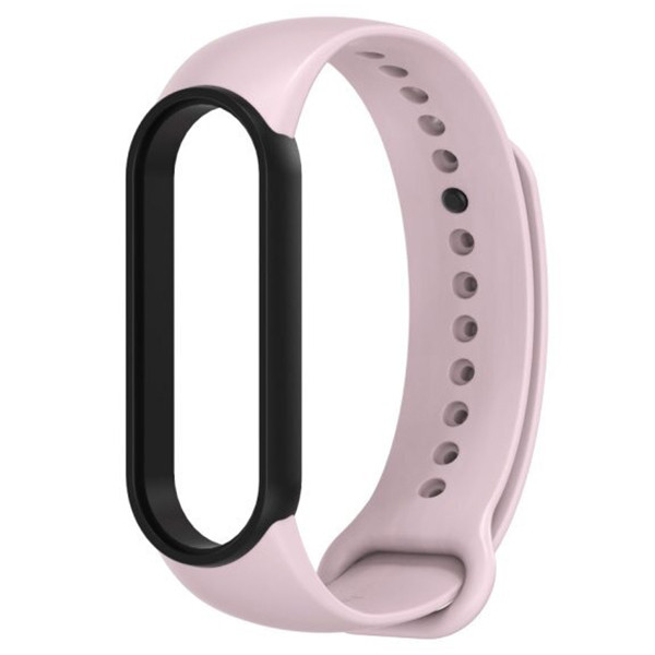 Ремешок MiJobs Double Color для Xiaomi Mi Band 5 / 6  Pink Black