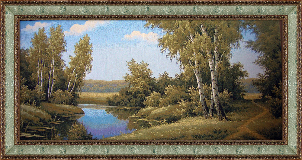 Гобеленовая картина Декор Карпаты Березовый край 80х160 (gb_18)