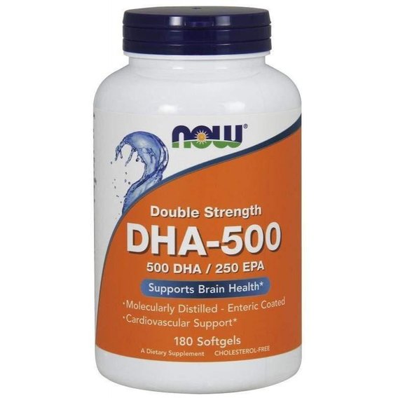 Омега 3 NOW Foods DHA-500/EPA-250 180 Softgels