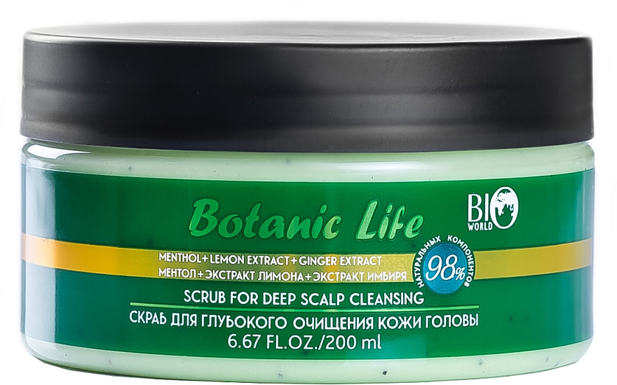Скраб для глубокого очищения кожи головы Bio wold Botanic Life 200 мл