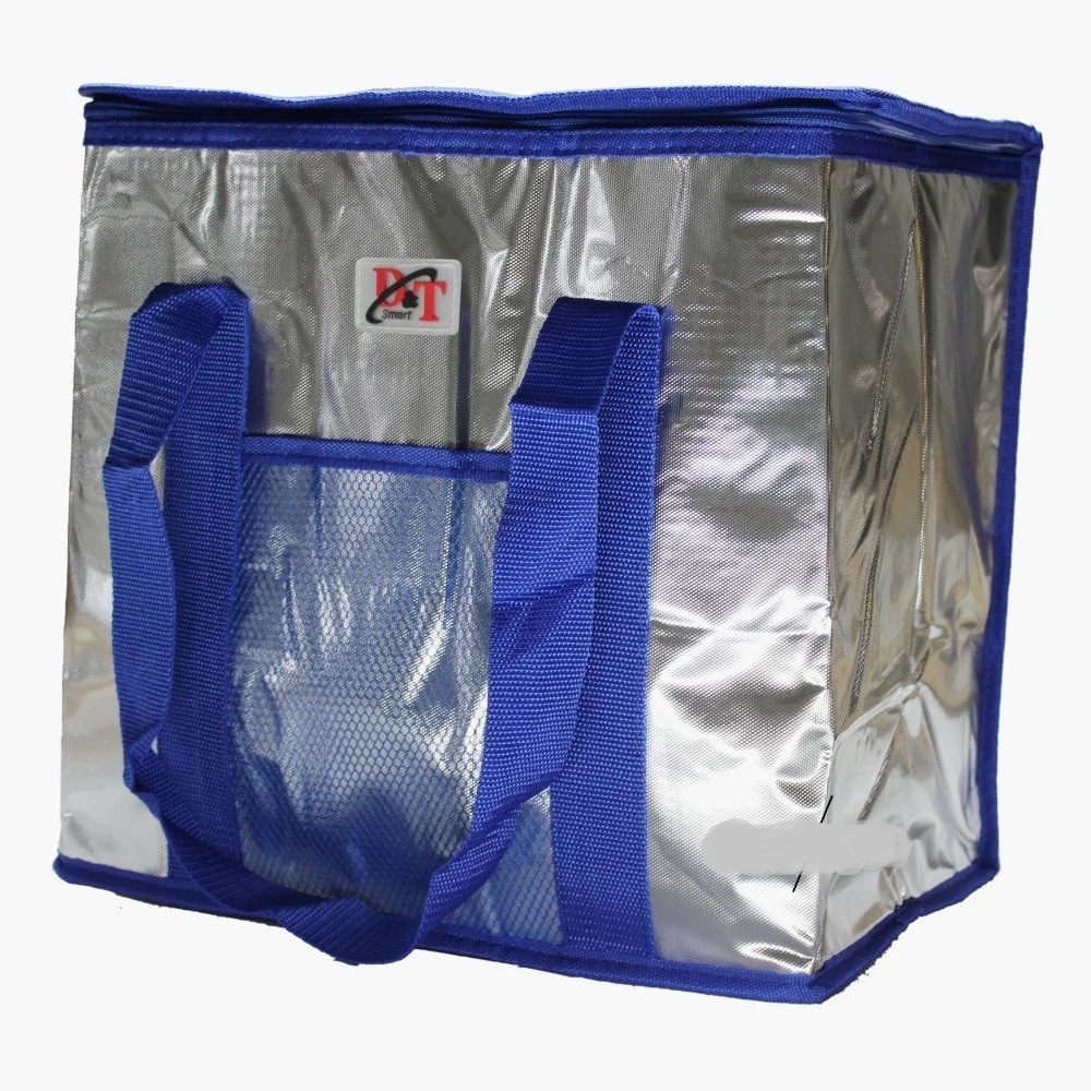 Термосумка Cooling Bag 36х22х33 см 26 л Синий с серым