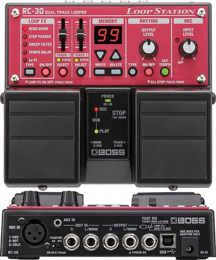 Педаль ефектів Loop-семплер Boss RC-30 Red (PL00953)