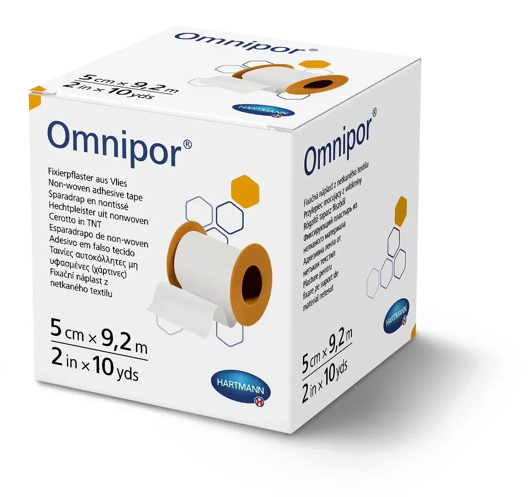 Пластырь фиксирующий Paul Hartmann Omnipor 5 см х 9,2 м из нетканого материала