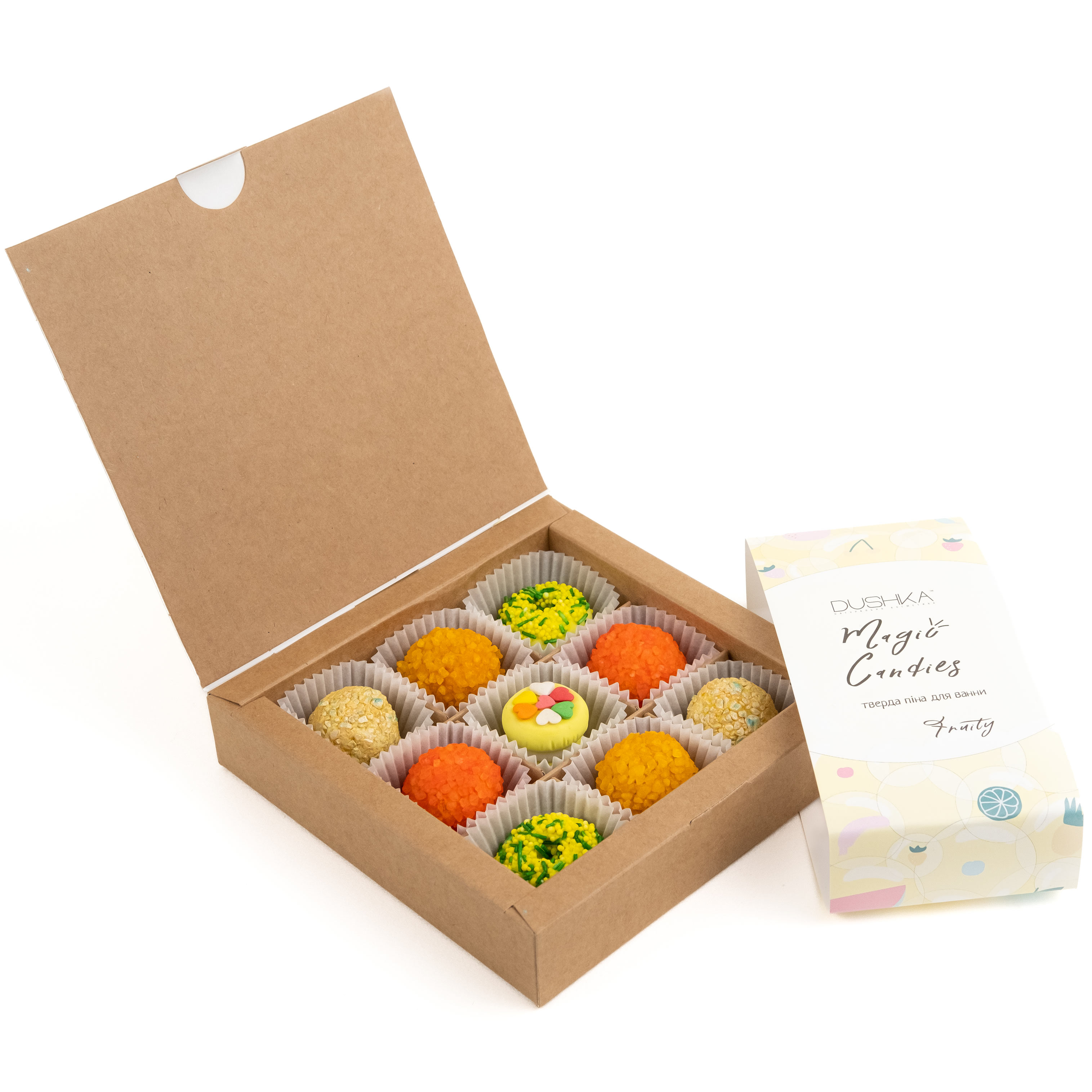 Тверда піна для ванни Fruity magic candies Dushka 135 г