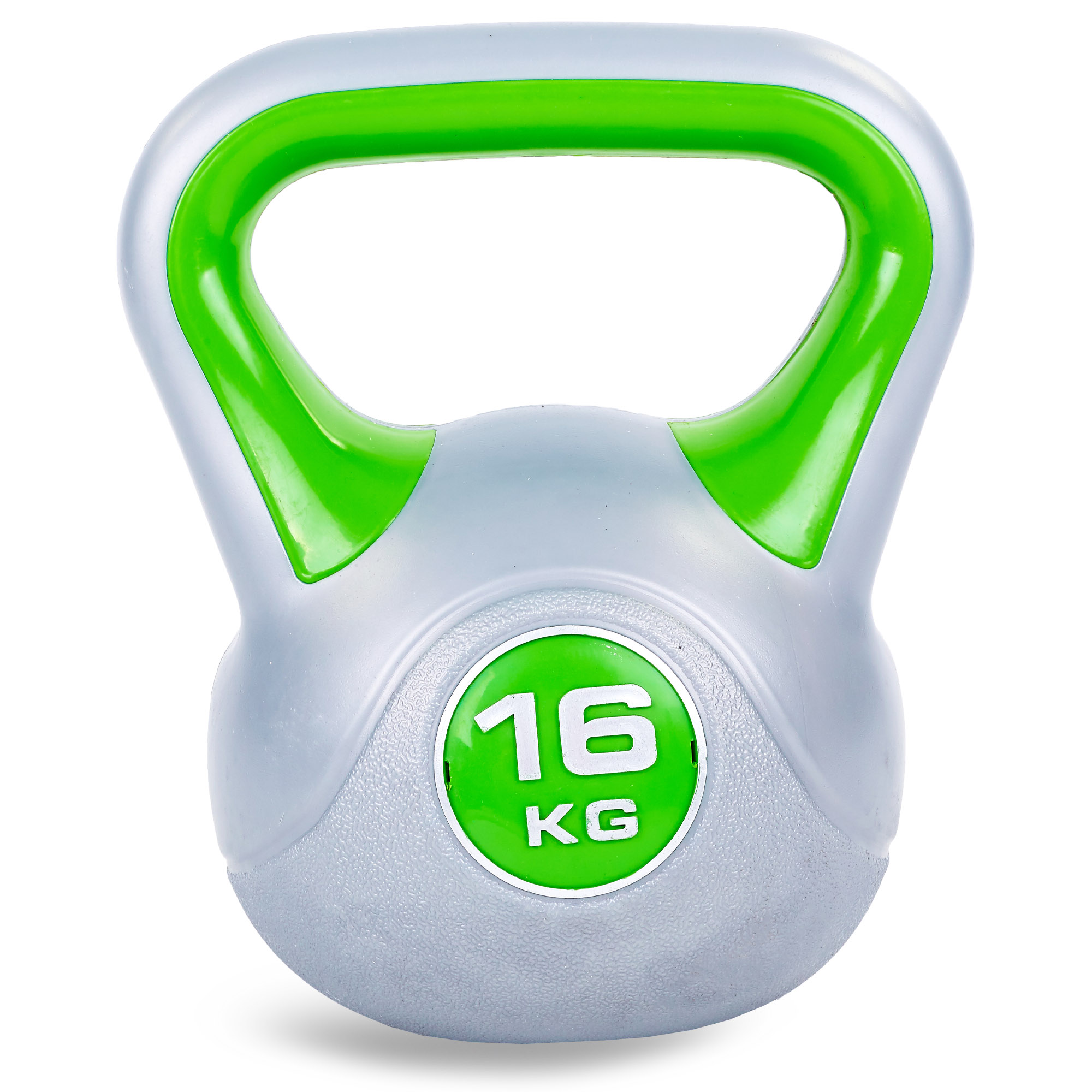 Гиря пластикова Zelart TA-5734-16 16кг салатовий