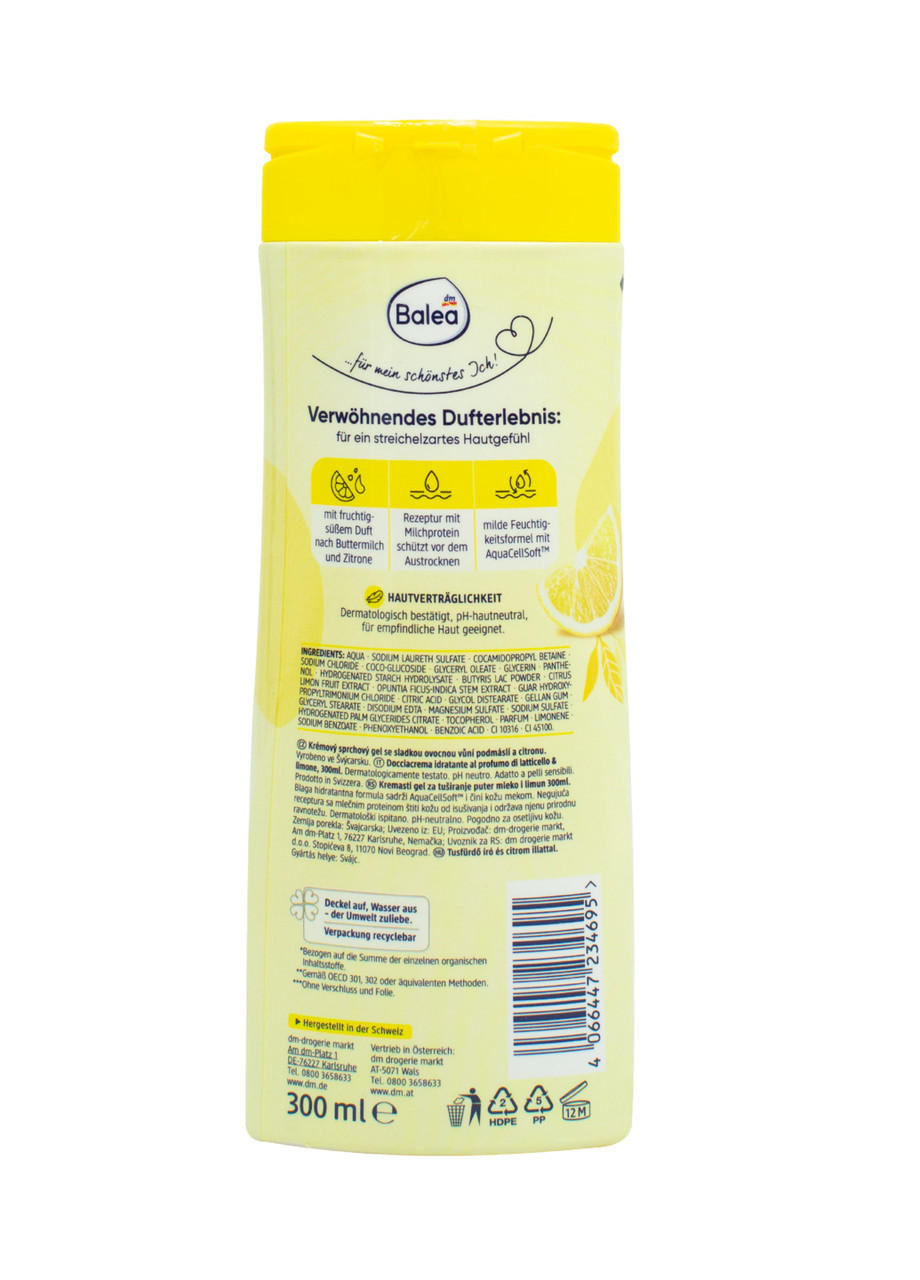 Крем для душа Balea Buttermilk & Lemon 300 мл
