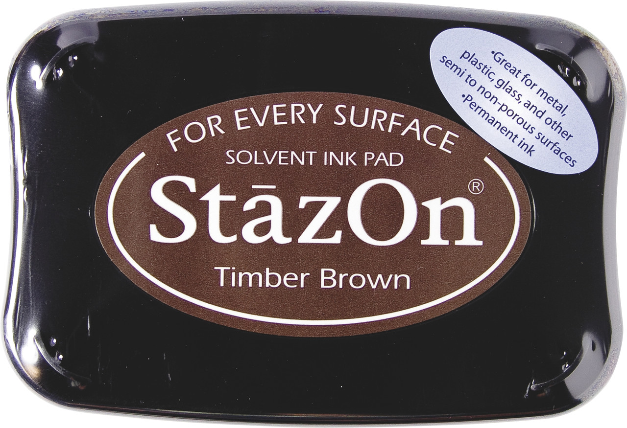 Чернильная подушечка  Tsukineko StazOn 10 x 6 см, Темно-коричневая 2118796041