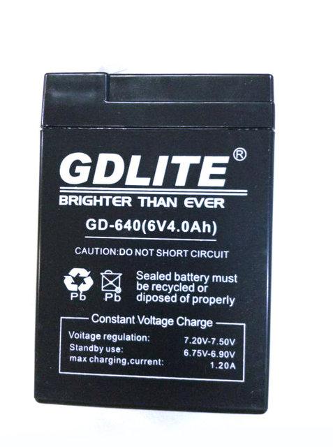 Аккумулятор батарея GDLITE 6V 4.0Ah GD-640 (004108)