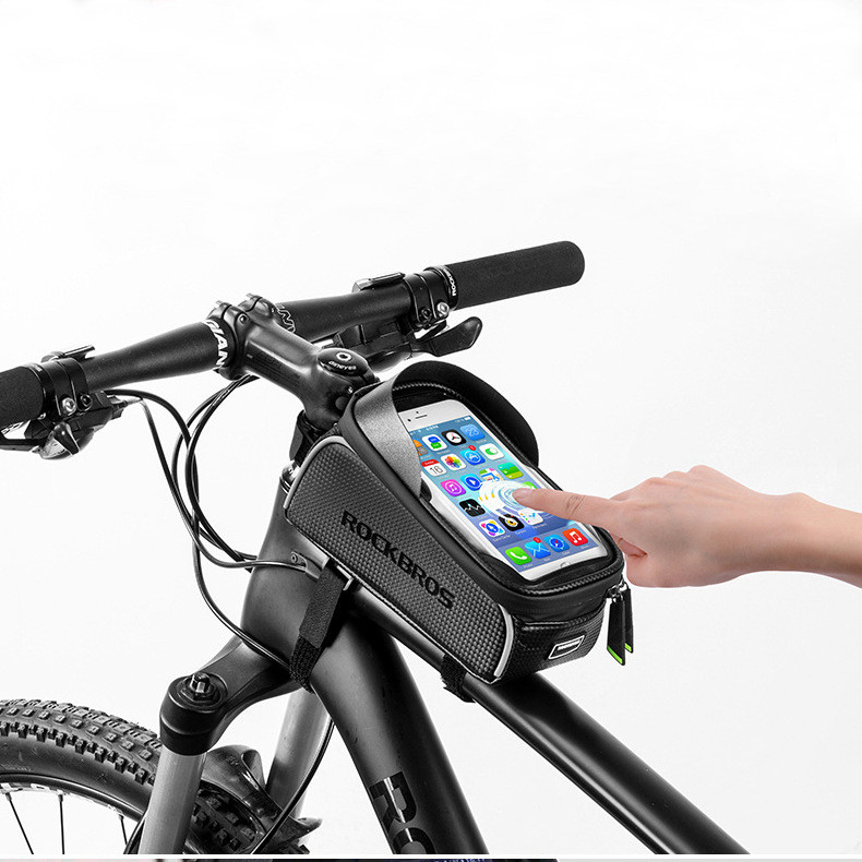 Велосумка RockBros для смартфона на раму Чорна (IBH004B)