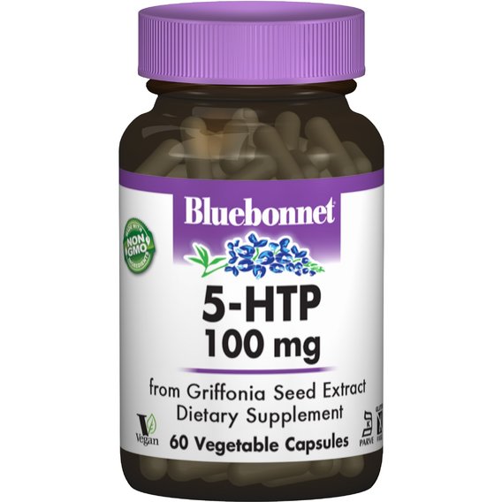 Триптофан Bluebonnet Nutrition 5-HTP 100 mg 60 Veg Caps BLB0051