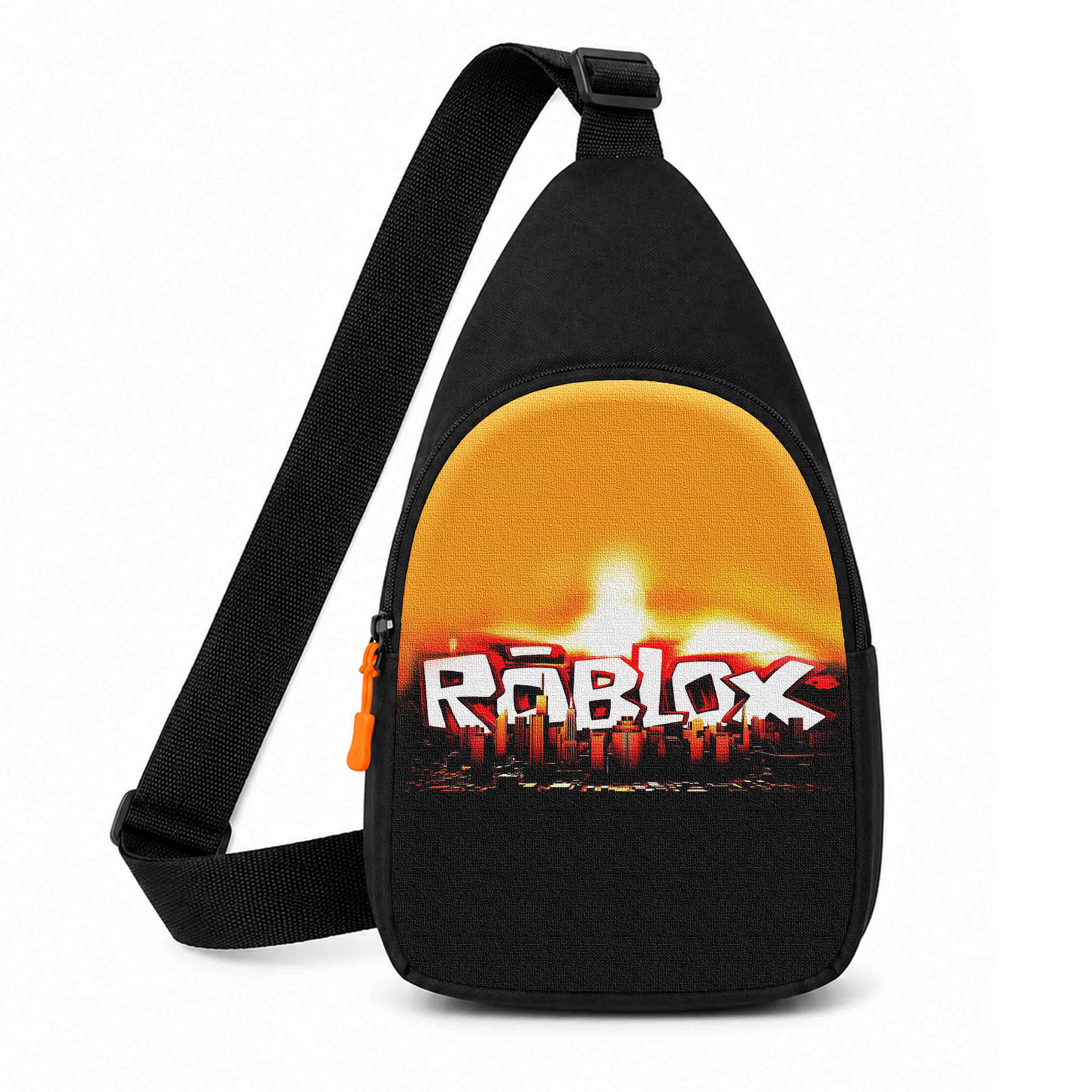 Дитяча сумка-слінг Roblox через плечо, водонепроникна, чорна, 29x17x5 см