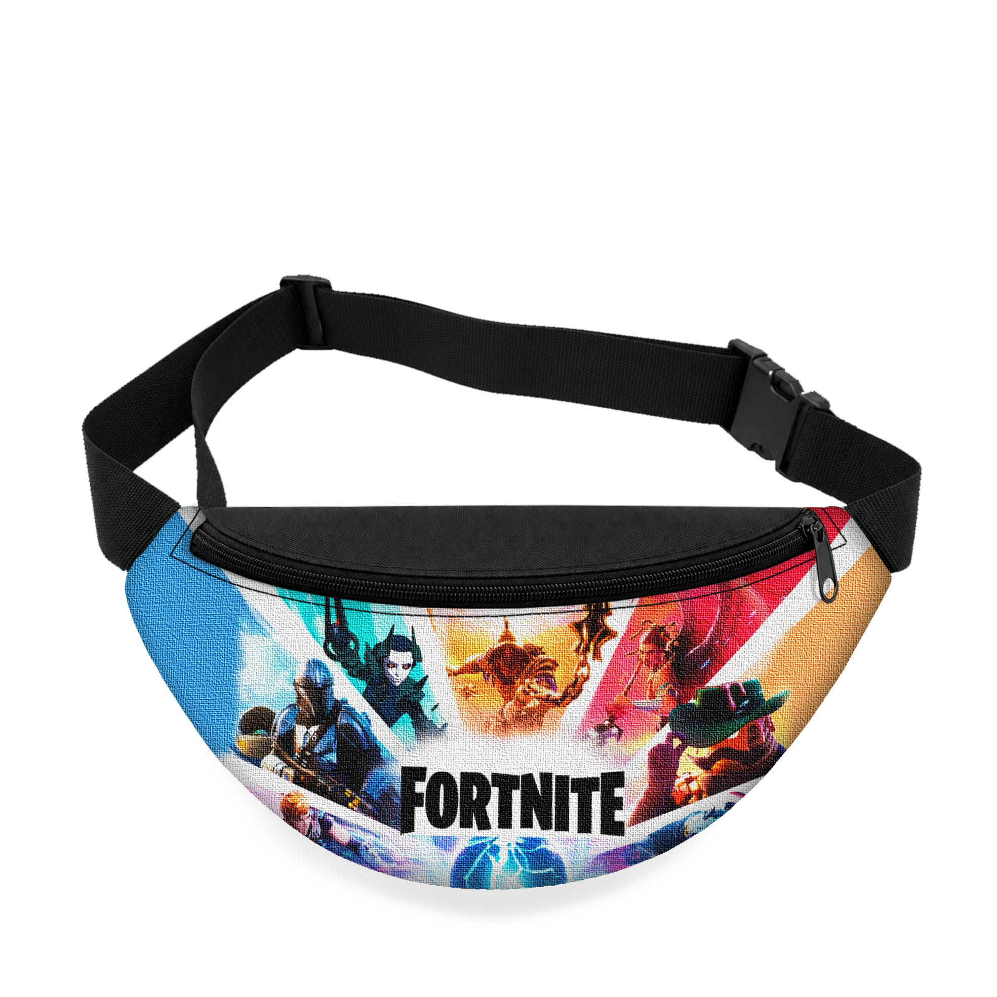 Дитяча сумка-бананка Fortnite 32x15x7.5 см чорна