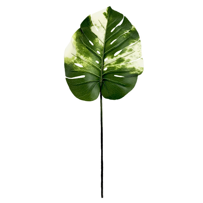 Искуственный лист Engard Monstera Alba 78 см (TW-55)