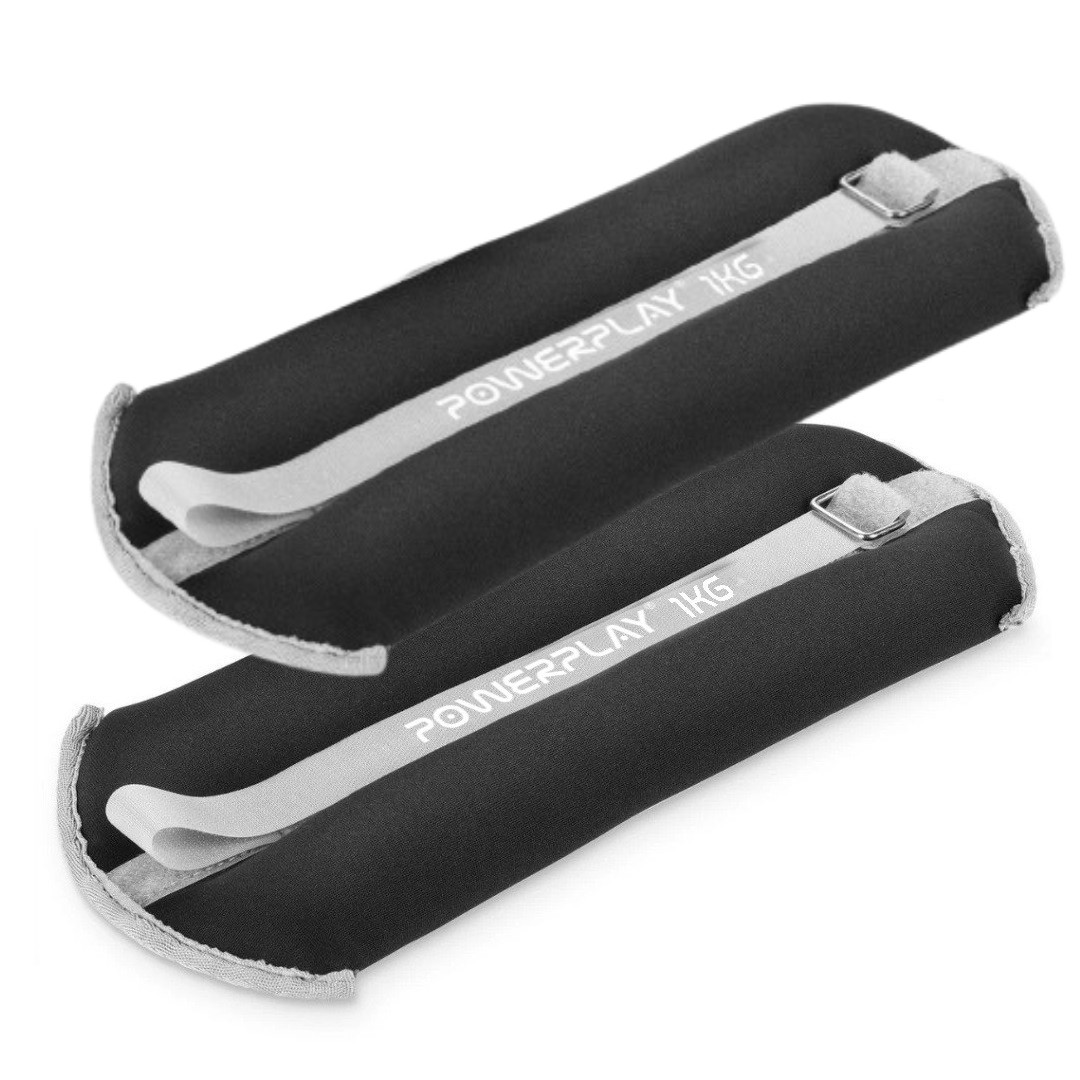 Обважнювачі-манжети для ніг та рук PowerPlay PP-4349 Ankle Wrist Weights 1 кг 2 шт Чорний