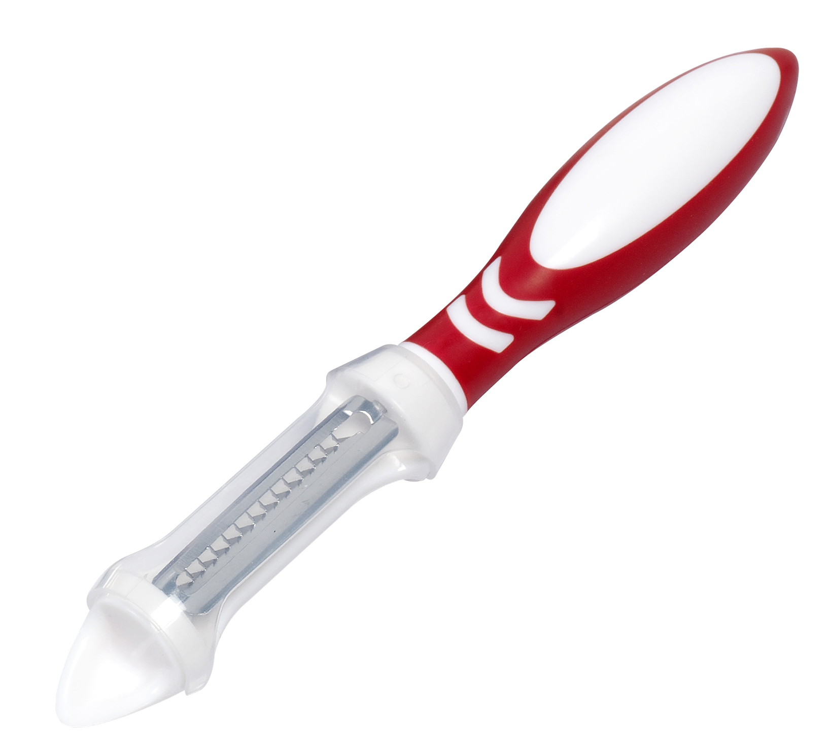 Овочечистка Alphina Oscar 19,5x3 см Червоний / Білий (AL 97886)