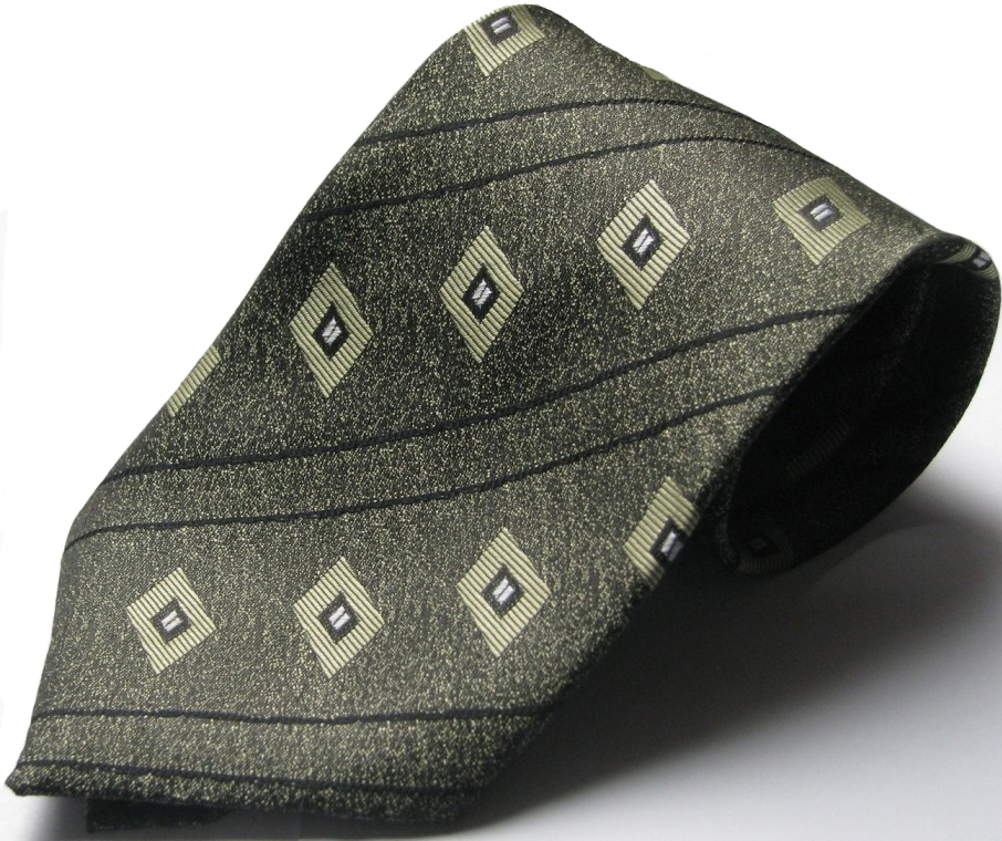 Шелковый галстук стандартный Schönau - 133 Оливковый