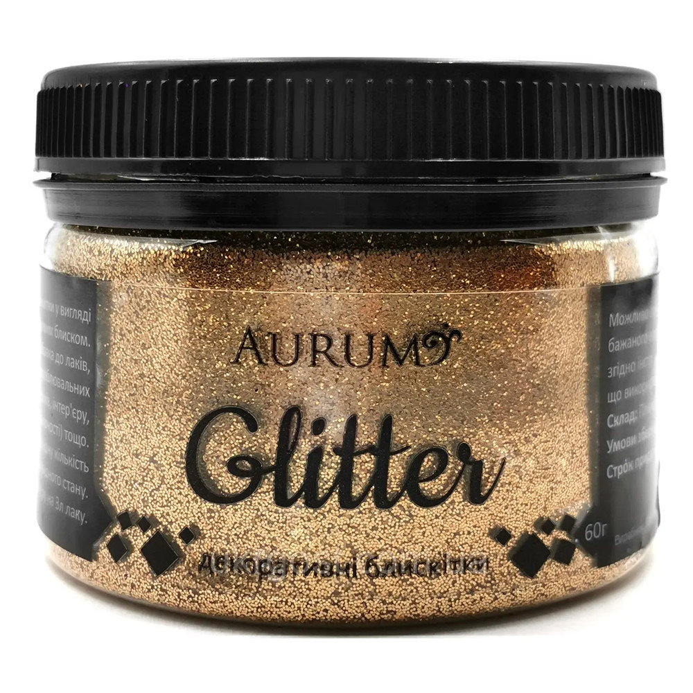 Декоративные блестки Глиттер AURUM № 02 Бронзовый 60 г