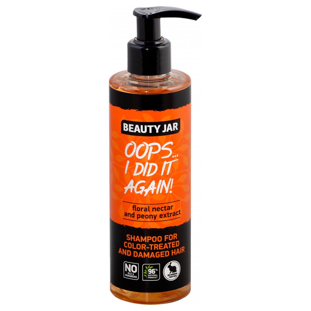 Шампунь для окрашенных и поврежденных волос Oops...i did it again Beauty Jar 250 мл