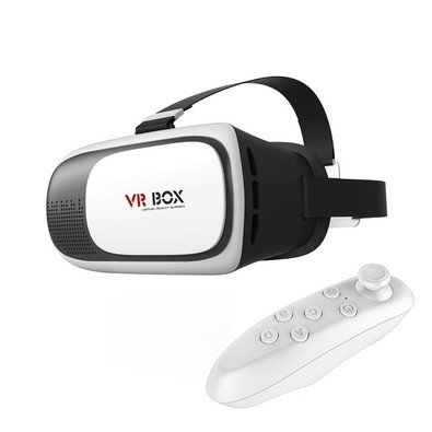 3D очки виртуальной реальности VR BOX 2.0 c пультом Белый (481)