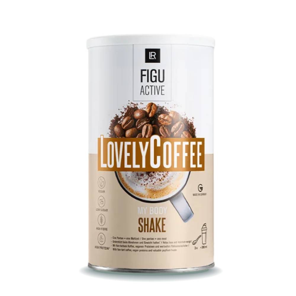Растворимый коктейль для контроля веса со вкусом кофе Lovely Coffee LR Figu Active 496 г (81242)