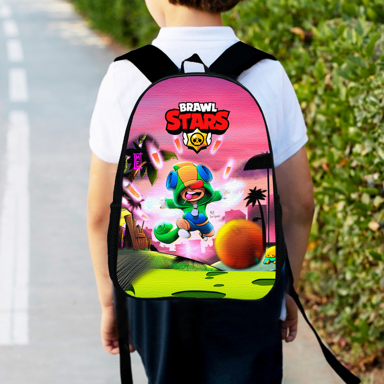 Дитячий рюкзак Brawl Stars 34×27×13 см, водостійкий, багатоколірний