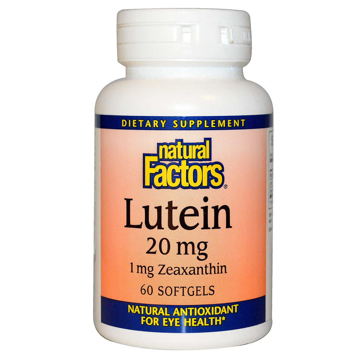 Лютеин Natural Factors 20 мг Lutein 60 желатиновых капсул (NFS01032)