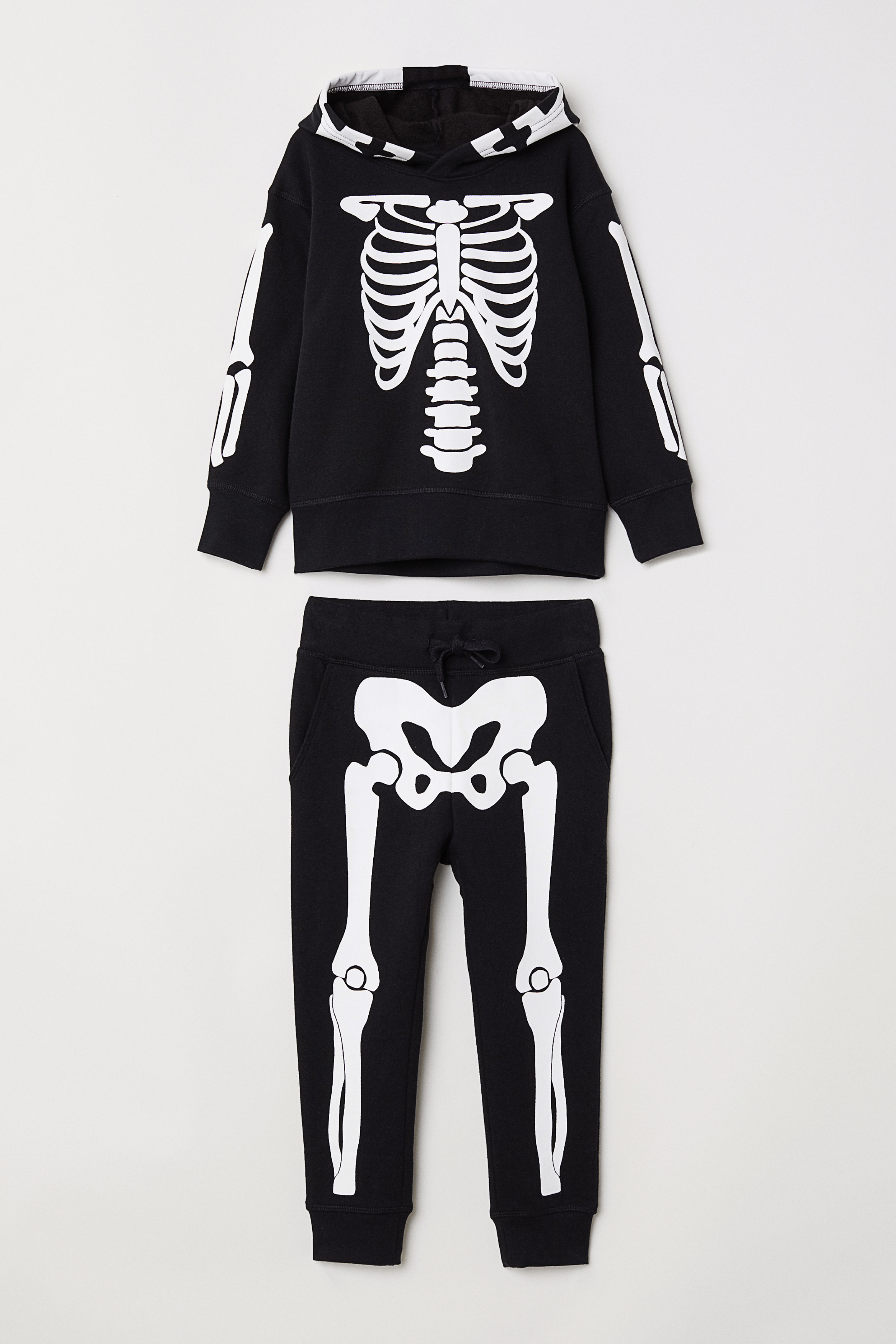 Костюм худи брюки H&M 92 см Черный 5086716