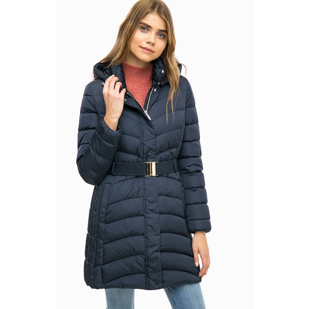 Пальто Geox W7425F DARK NAVY 38 Темно-синій (W7425FDKNV)
