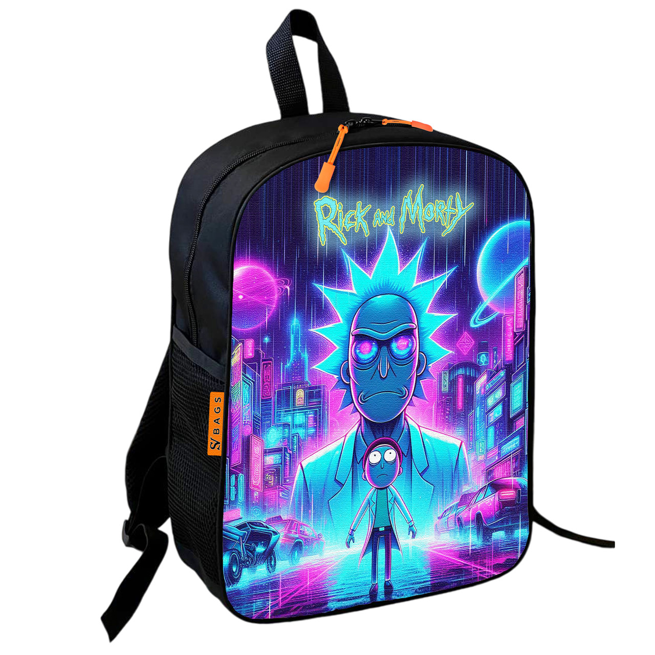 Дитячий шкільний рюкзак Rick and Morty, 36×27×13 см, водонепроникний