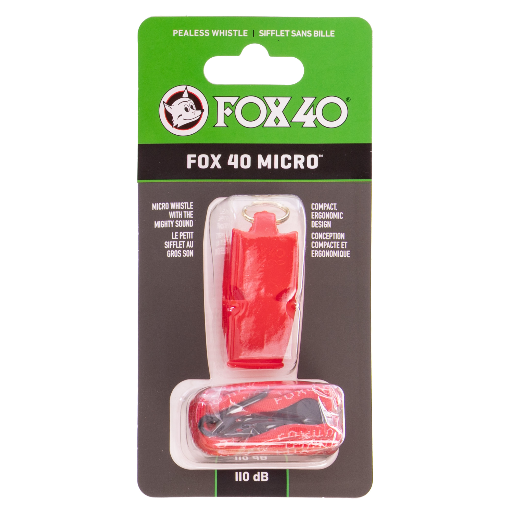 Свисток судейский пластиковый FOX40-MICRO Красный