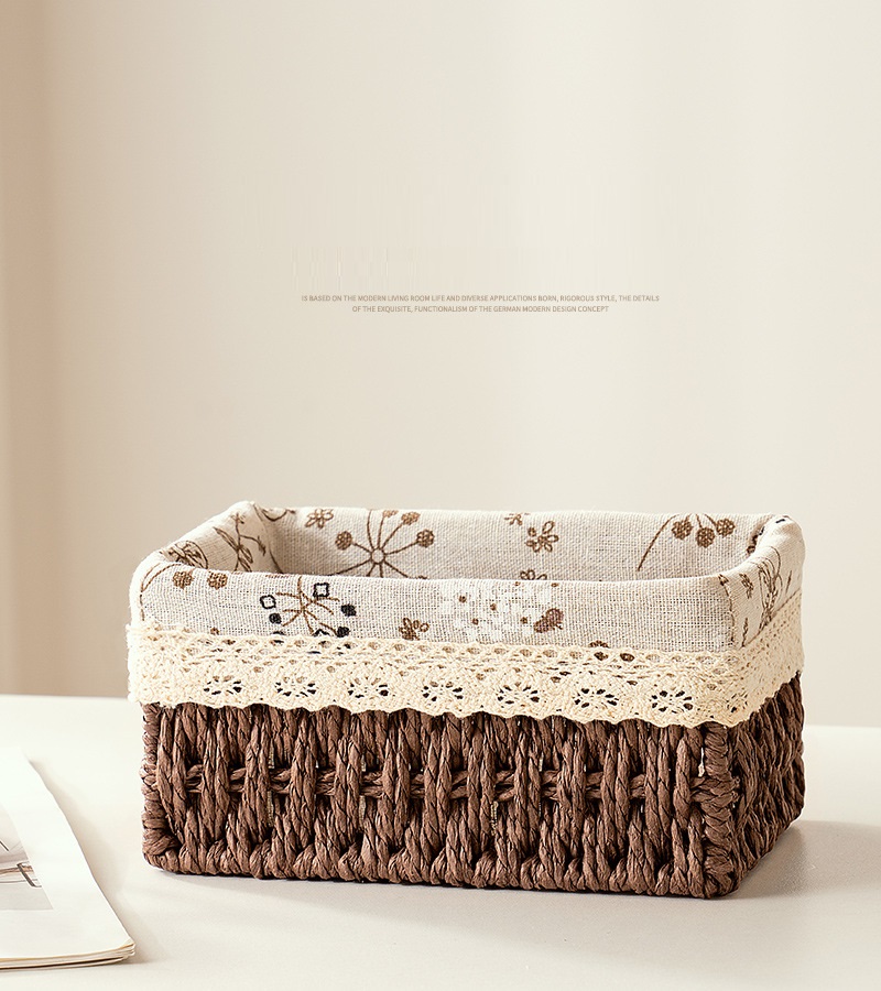 Плетеная корзина для хранения из лозы Small 18,5х12,5х10 см ANbeauty Brown (AN0103435)