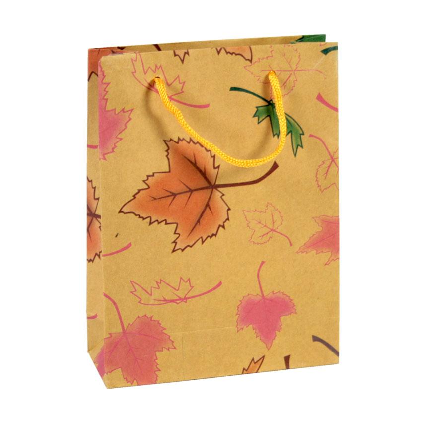 Сумочка подарочная Gift Bag Native Осень Бумага 20х15х6 см Натуральный (16988)