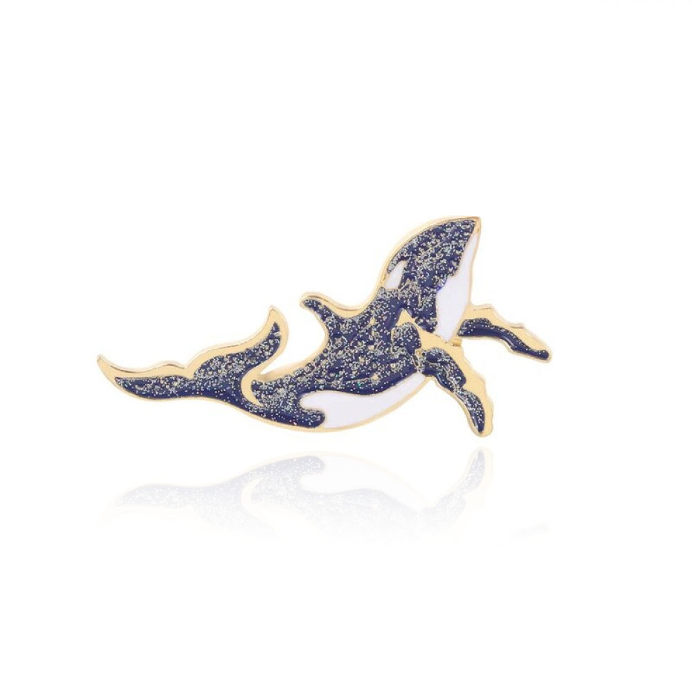 Брошь-значок BROCHE Кит Вилли синяя BRGV112488